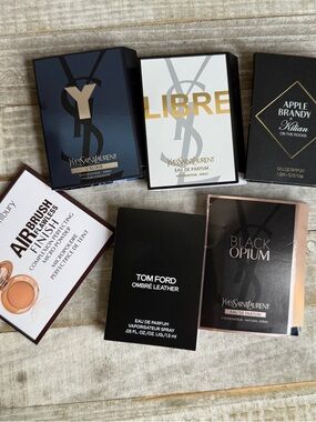 Yves Saint Laurent & Tom Ford Fragrance Sample Lot - Black, White, Navy
